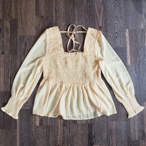 ❤SOLD❤ NWOT Yellow Babydoll Blouse